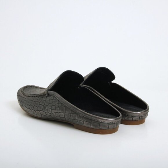NWB Born Capricorn Croc Embossed Leather Mules - Picture 2 of 13
